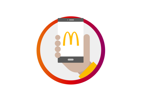 Haal de McDo-app in huis