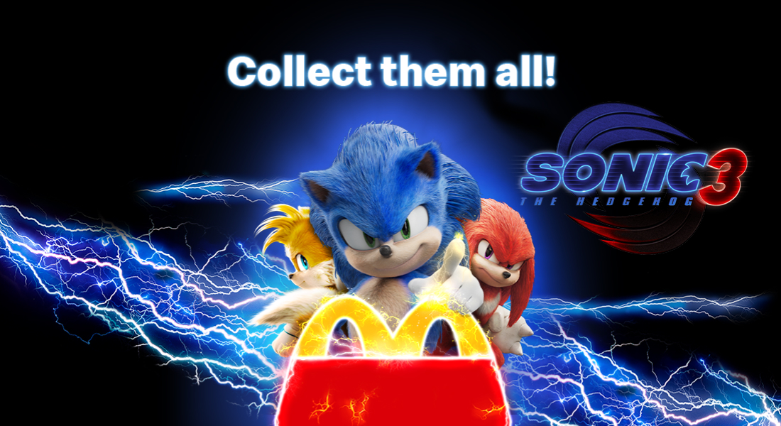 💥 Now in your Happy Meal®: 12 supercharged Sonic heroes