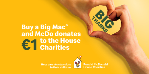 1 Big Mac® for you makes a BIG difference for the Ronald McDonald Children's Fund 🫶