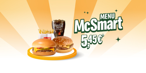 Le menu McSmart est de retour seulement 5,45 € ! 