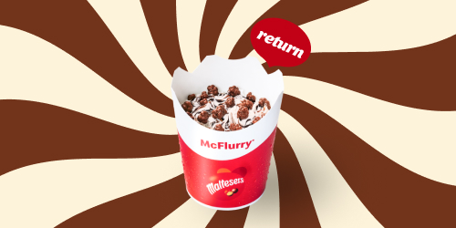 Onze legendarische combo is terug: McFlurry® Maltesers®