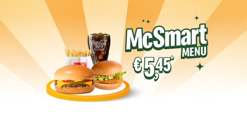 Only € 5,45?! The McSmart Menu, our smartest menu, is back